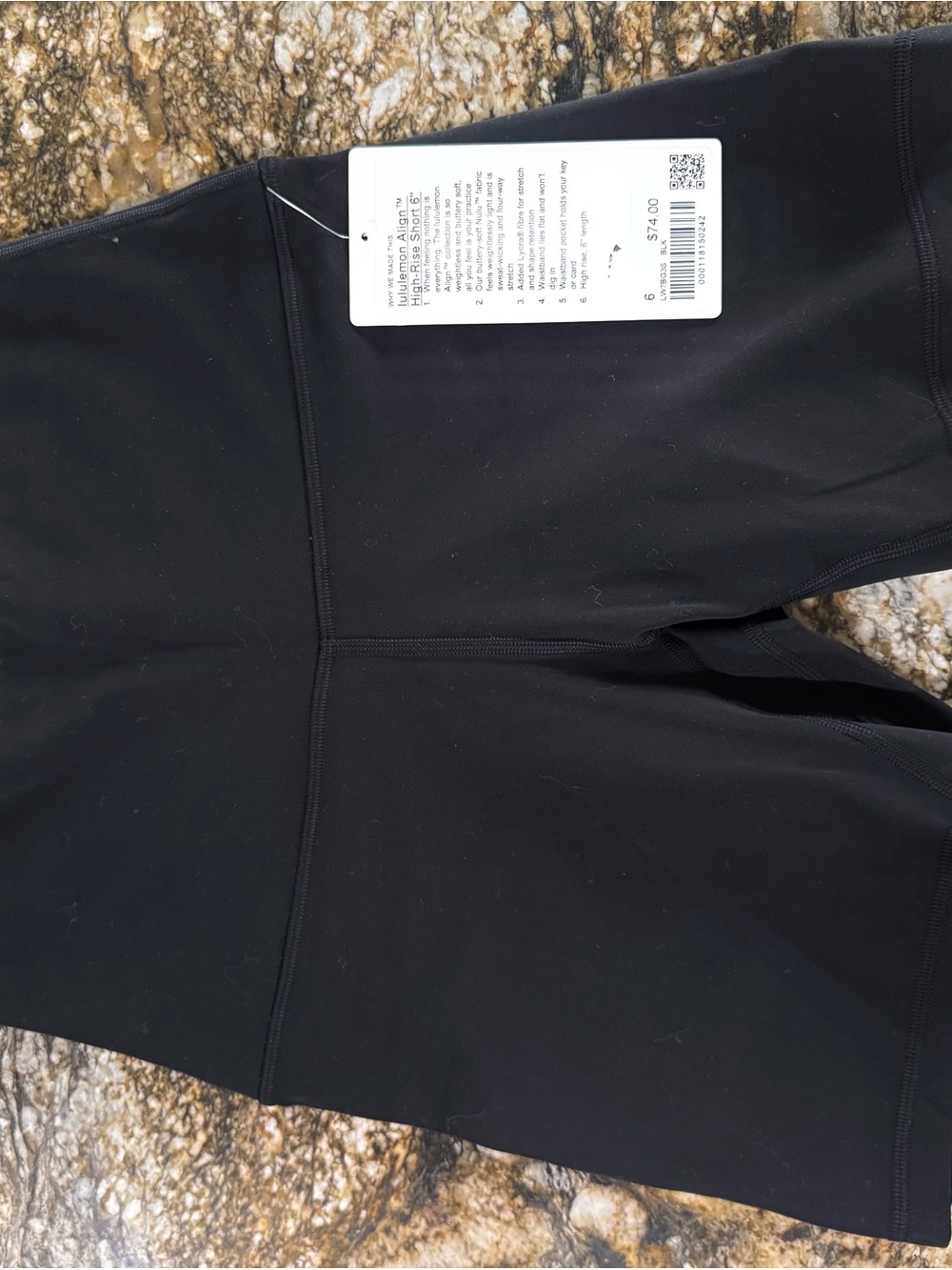 lululemon athletica Black High-Rise Athletic Bike Shorts Hawaii Islands - Picture 3 of 6